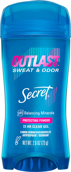 SECRET OUTLAST CLEAR GEL PROTECT POWDER 2.6OZ