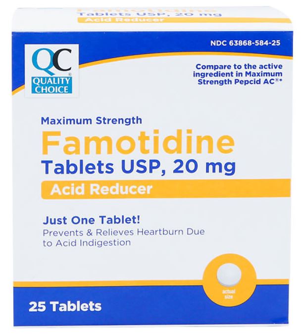 QC ACID CONTROLLER MAX STRENGTH TAB 20 MG 25