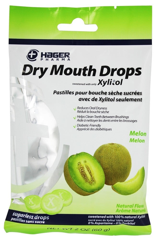 HAGER PHARMA DRY MOUTH DROP MELON 26