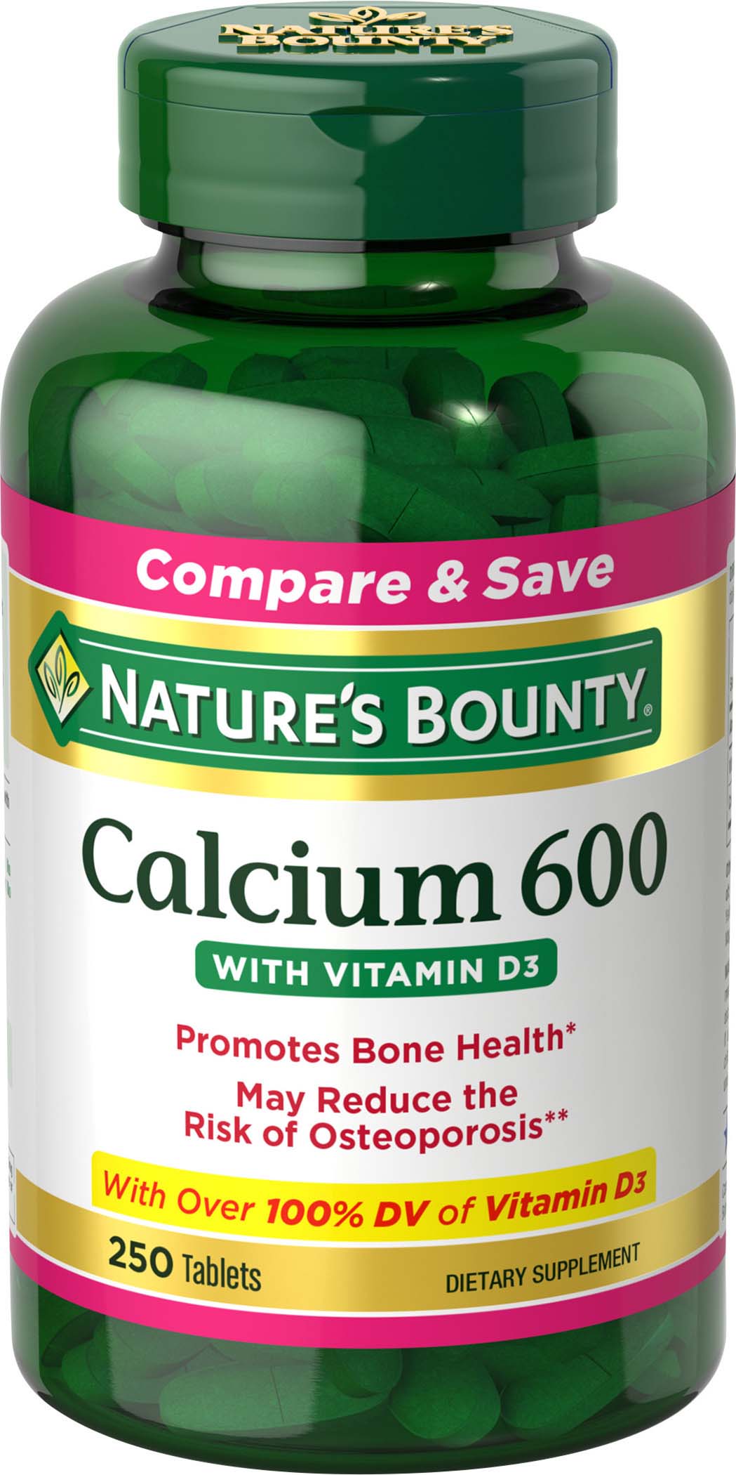 CALCIUM 600 MG + D TAB 250 NB 4233
