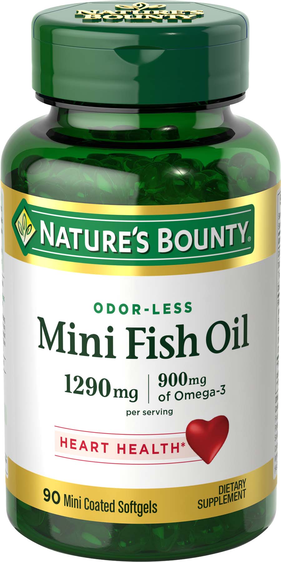 FISH OIL MINI SOFTGEL EC 1290 MG 90 NB