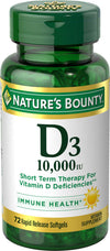 VIT D3 SOFTGEL 10000 IU 72 NB 35873