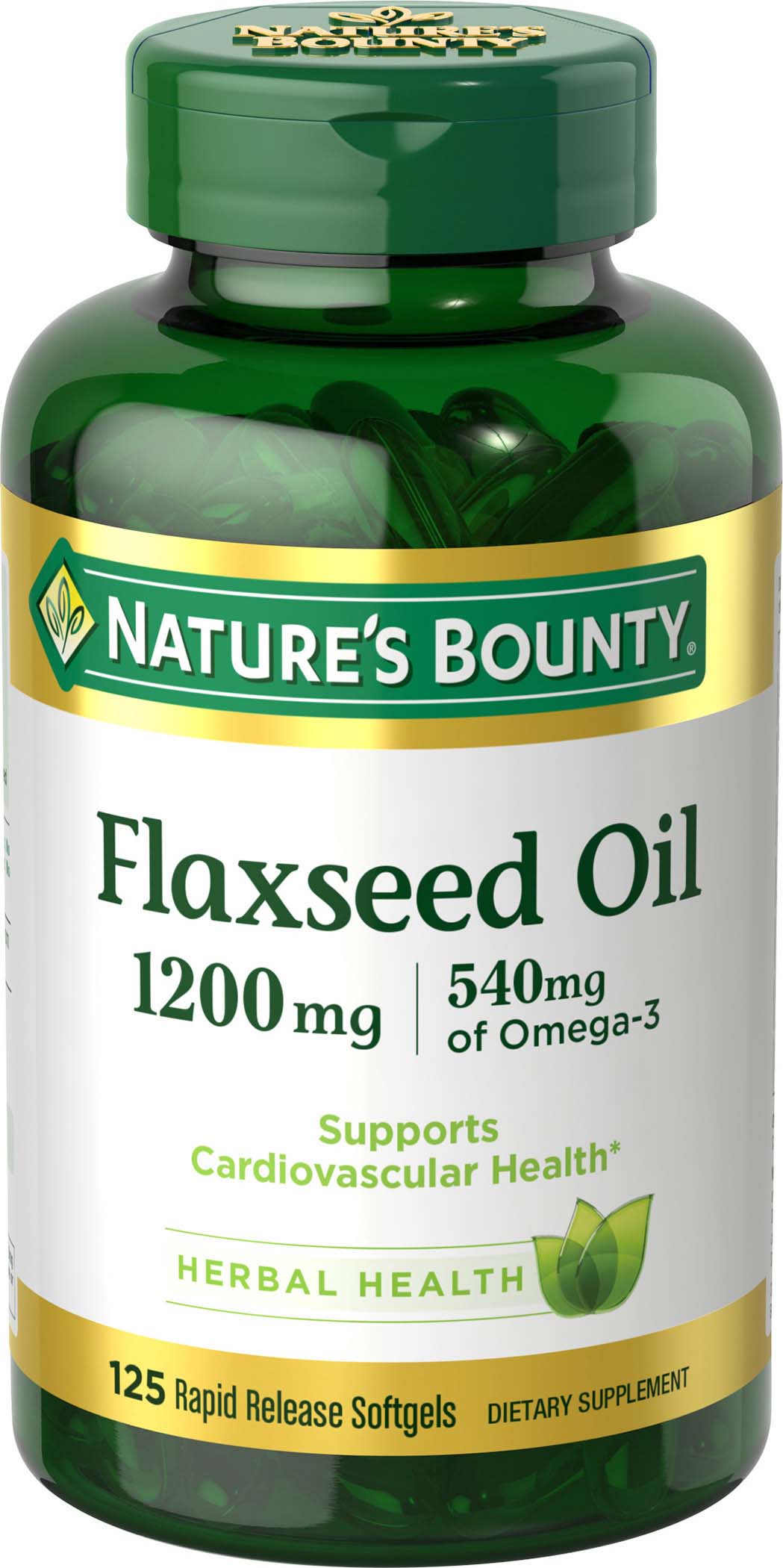 FLAXSEED OIL SOFTGEL 1200 MG 125 NB 13321