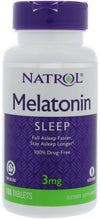 MELATONIN TIME RELEASE TAB 3 MG 100 NATROL