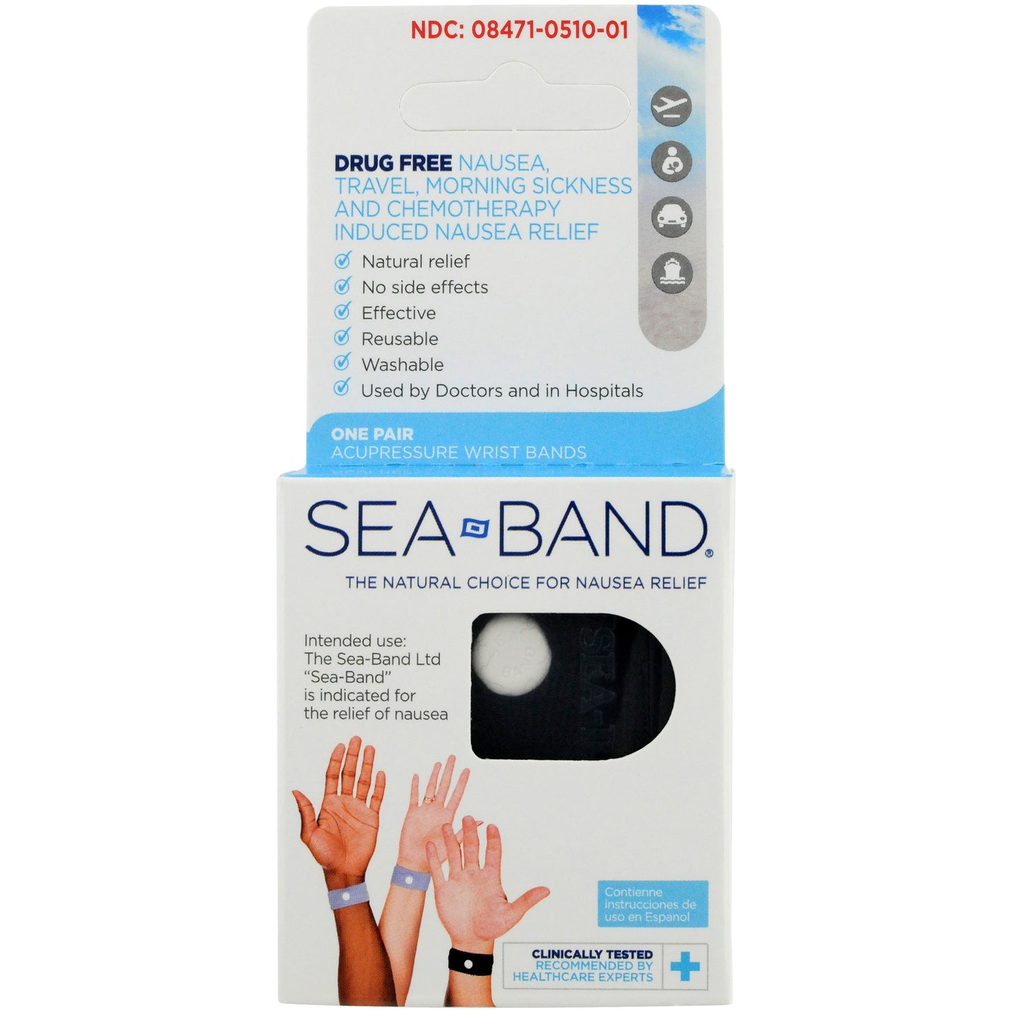 SEA BAND WRIST BAND ADULT