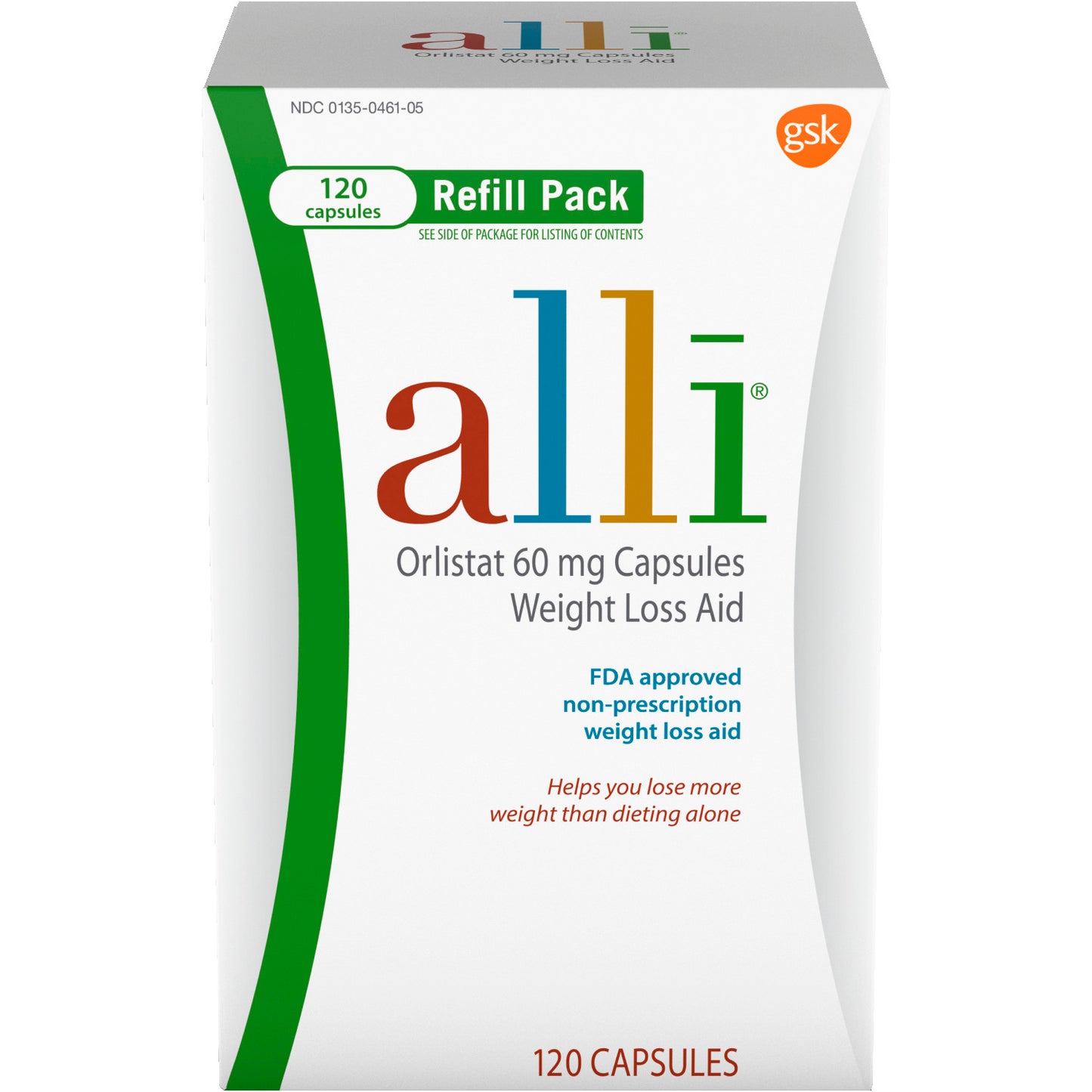 ALLI ORLISTAT CAP 60 MG 120