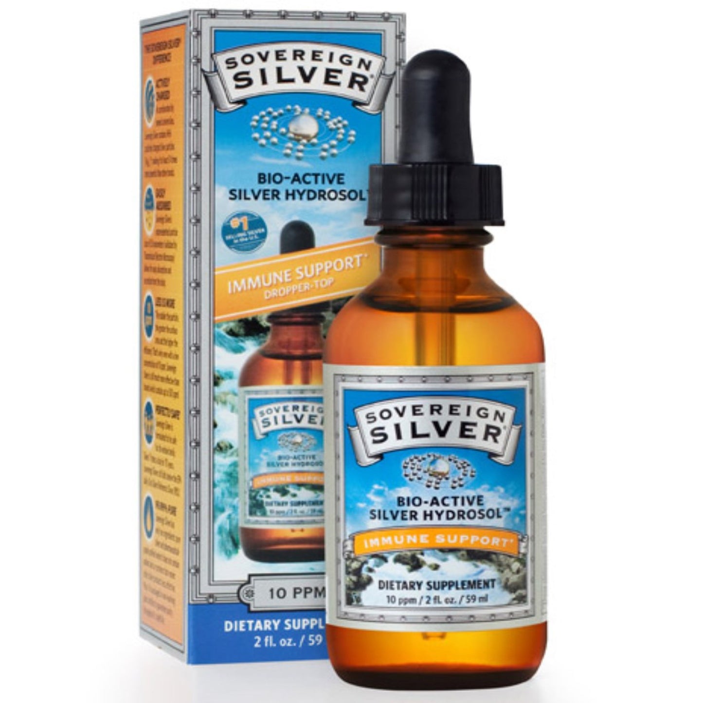 BIO-ACTIVE SILVER HYDROSOL 10PPM DROPPER 2 OZ