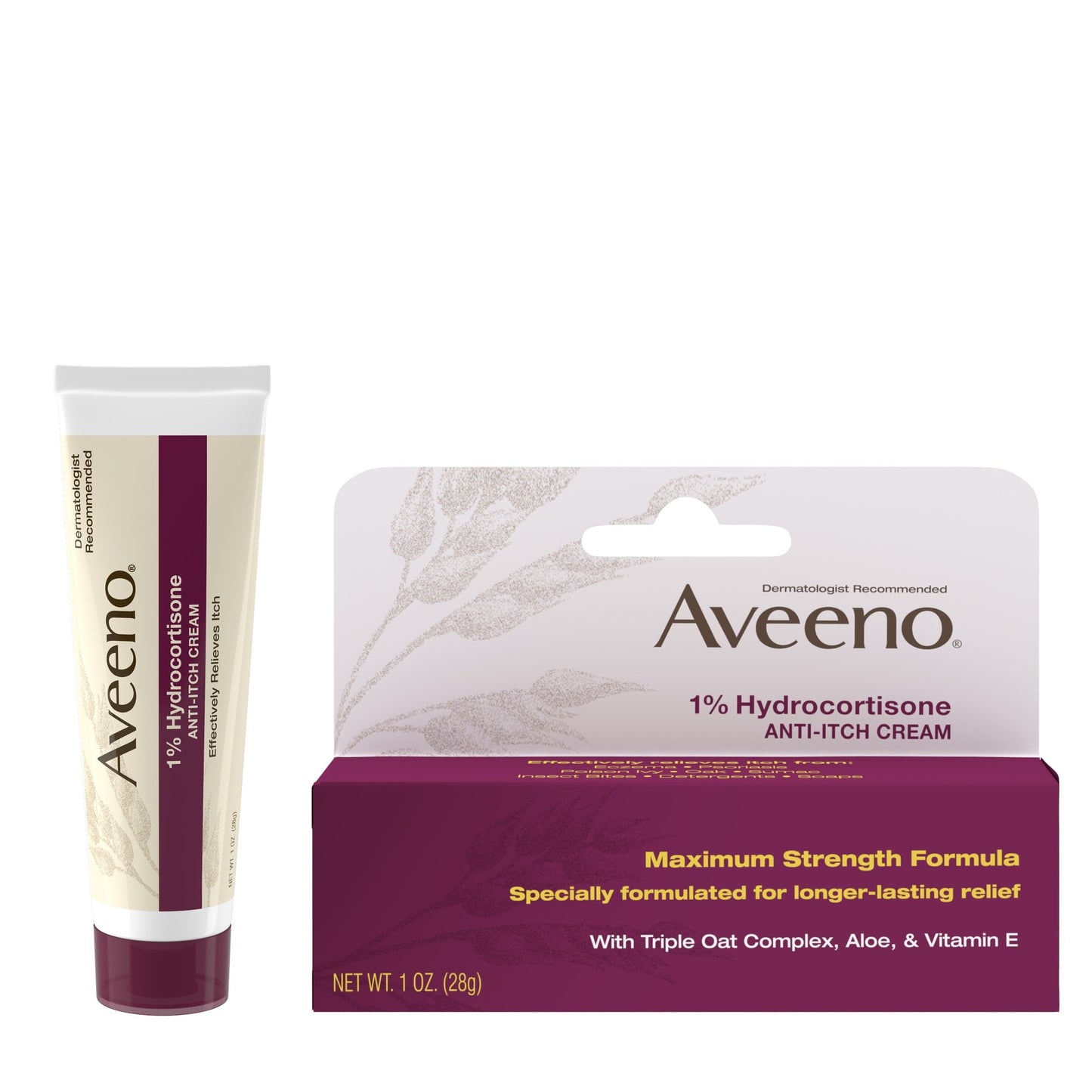 AVEENO ANTI-ITCH CREAM (1% HYDROCORTISONE)1OZ