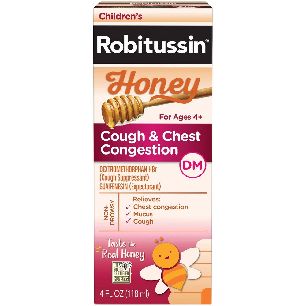 ROBITUSSIN CHILDREN COUGH CONGST DM HONEY 4OZ