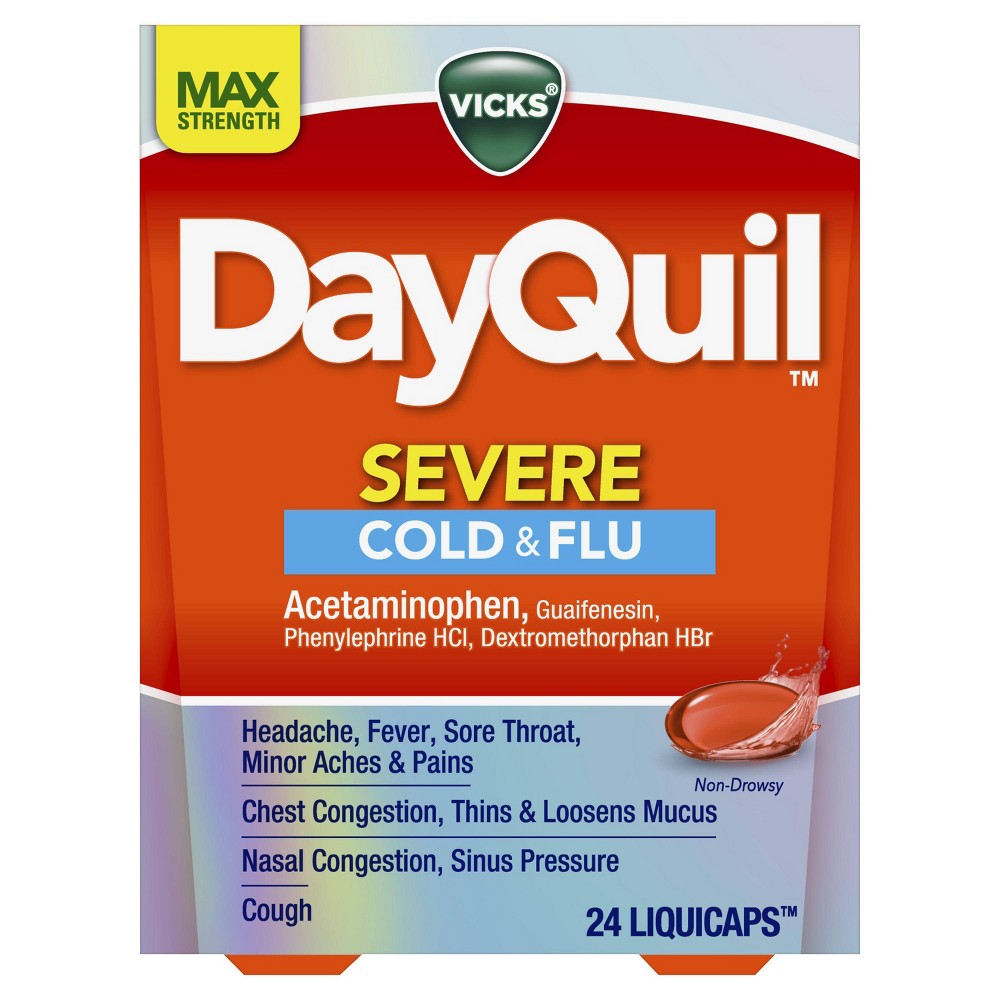 DAYQUIL SEVERE COLD & FLU LIQUICAPS 24