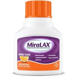 MIRALAX 7 DOSE ORANGE 4.1 OZ
