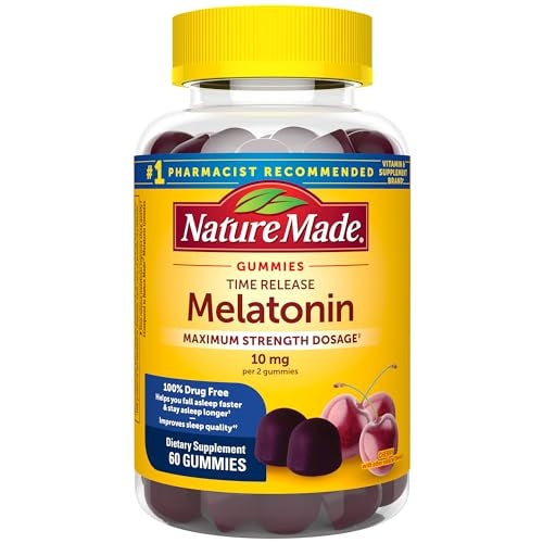MELATONIN TIME RELEASE 10 MG GUMMIES 60 NM