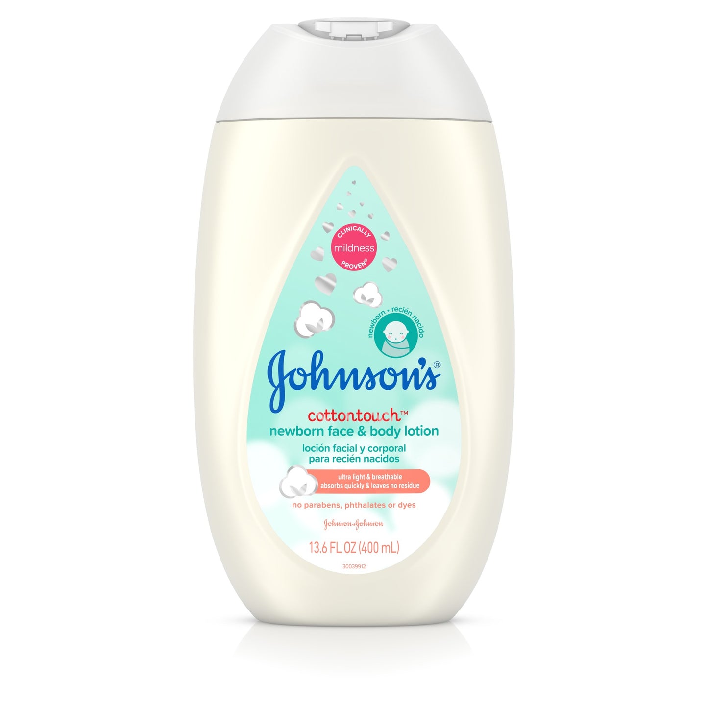 JOHNSON NEWBORN FACE & BODY LOTION 13.6 OZ