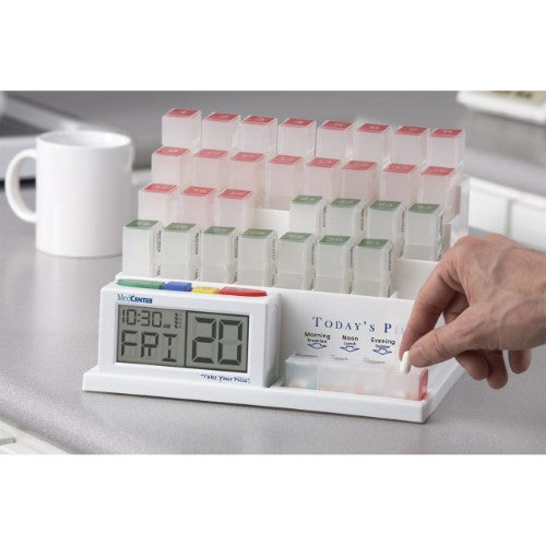 PILL REMINDER MONTHLY ORGANIZER/CLOCK