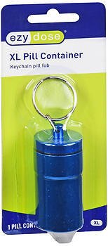 PILL FOB KEYCHAIN XL ASSTD COLORS EZY DOSE