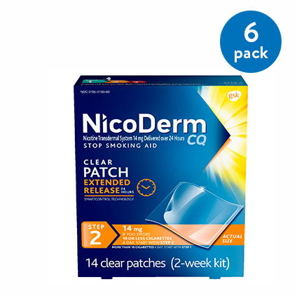 NICODERM CQ CLEAR 14 MG 14 STEP 2 (OTC)
