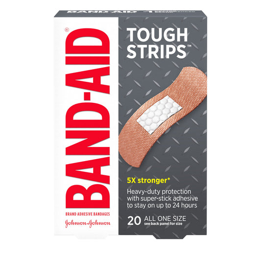BAND AID TOUGH STRIP FABRIC 1 X 3 1/4" (20)