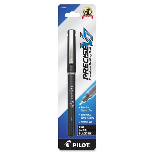 PILOT BALL POINT PEN V7 ROLL FINE BLK #35340