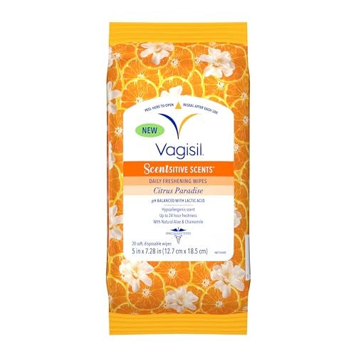 VAGISIL REFRESHING WIPES CITRUS PARADISE 20