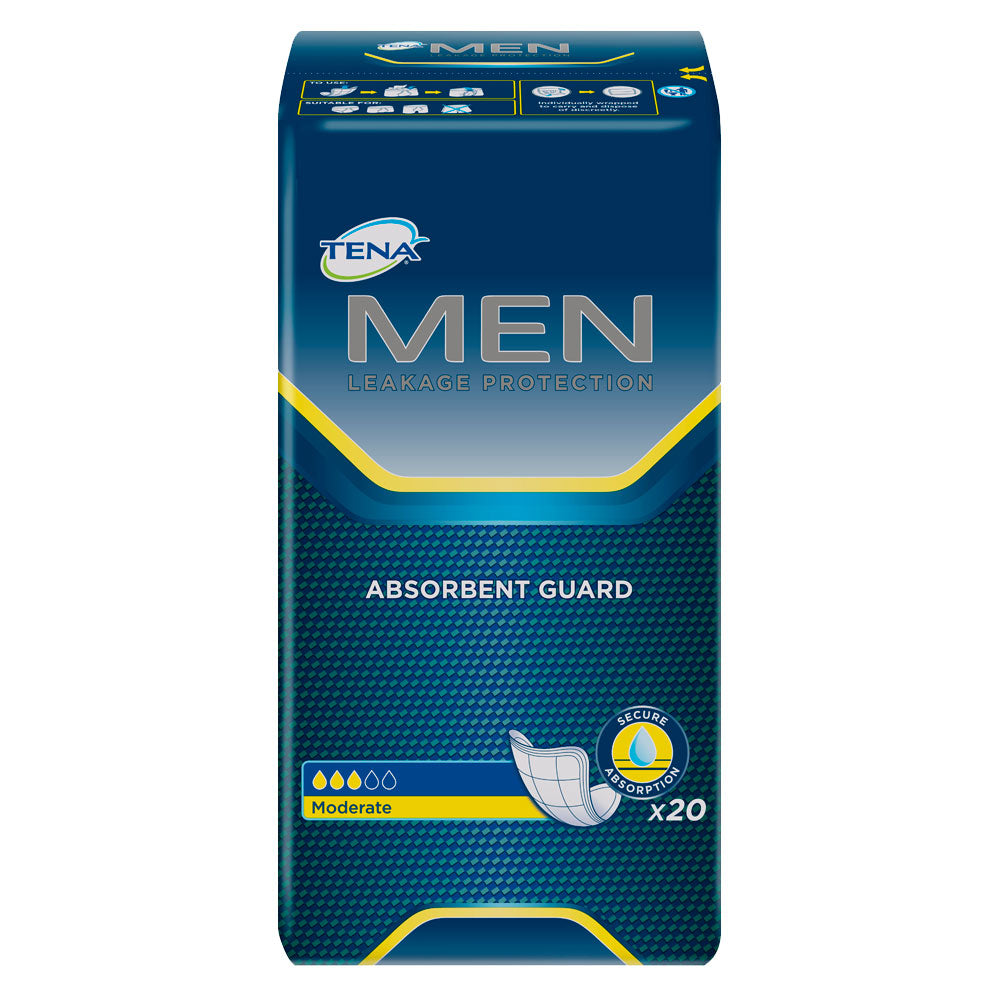 TENA PROTECTIVE GUARDS MEN MODERATE 20