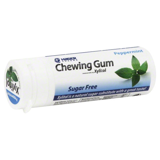 HAGER PHARMA XYLITOL CHEW GUM PEPPERMINT 30