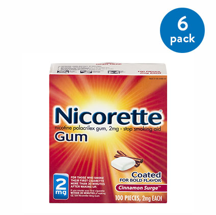 NICORETTE GUM CINNAMON 2 MG 100