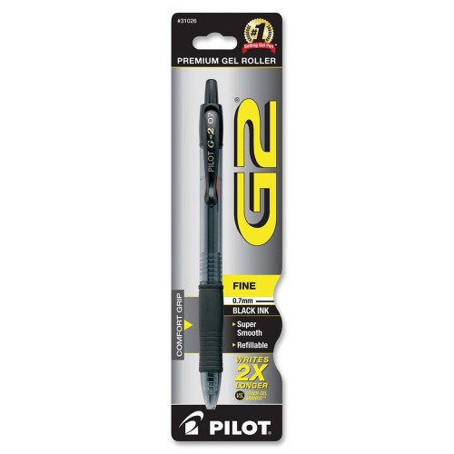 PILOT GEL ROLLING BALL PEN FINE BLACK #31026