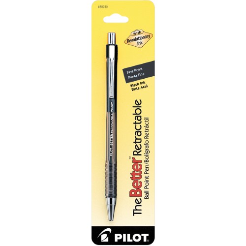 BALL POINT PEN BLK FINE RETRAC PILOT #BP30010