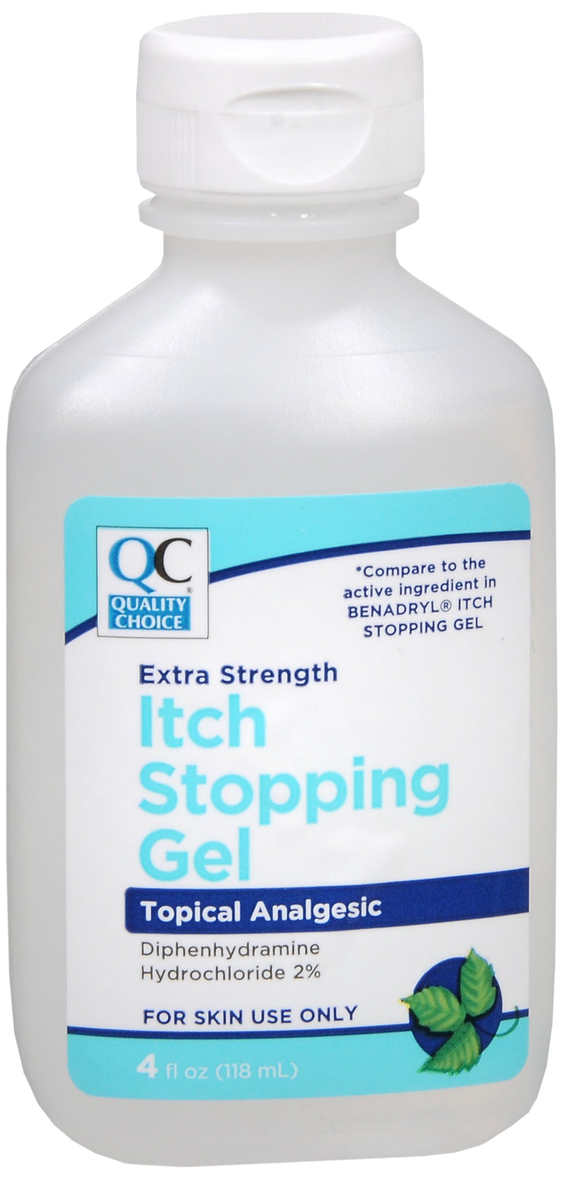 QC ITCH STOPPING GEL EXTRA STRENGTH 4 OZ