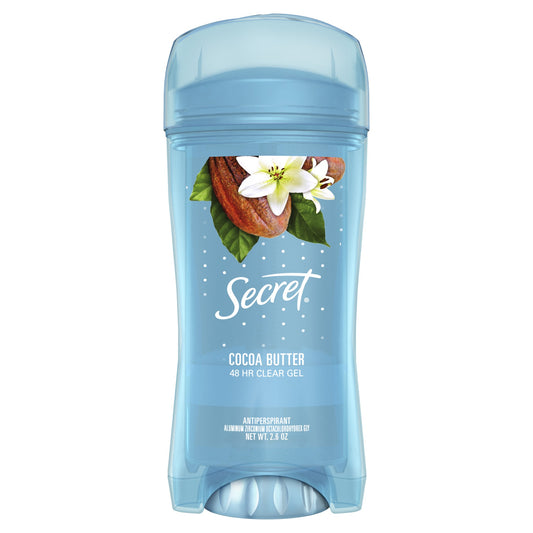 SECRET CLEAR GEL AP/DEO CL COCOA BUTTER 2.6OZ