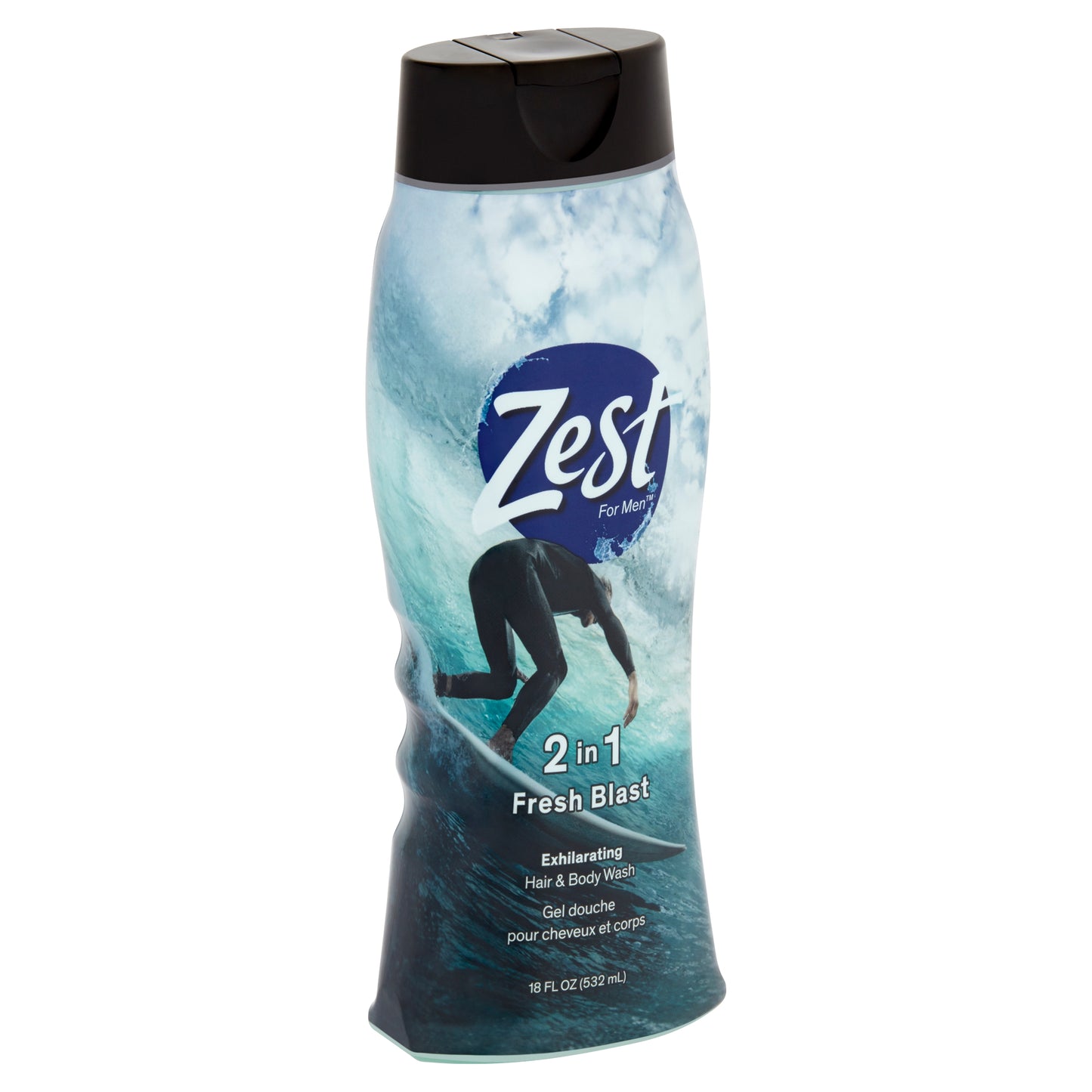 ZEST BODYWASH 2N1 HAIR & BODY MEN 18 OZ
