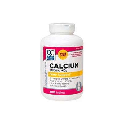 QC CALCIUM 600 W/VIT D TAB 300
