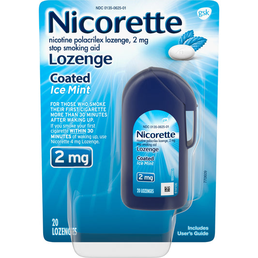 NICORETTE COATED LOZENGE ICE MINT 2 MG 20
