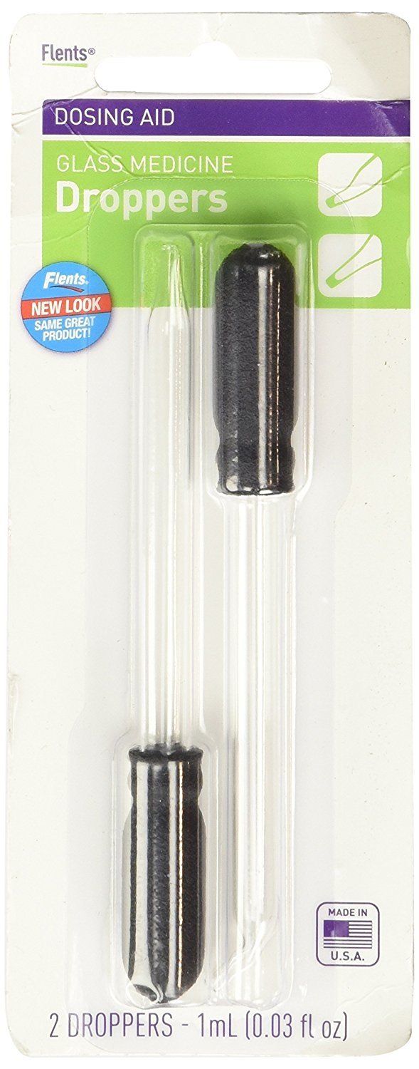 MEDICINE DROPPER GLASS 1 STRAIGHT/1 BENT (2)