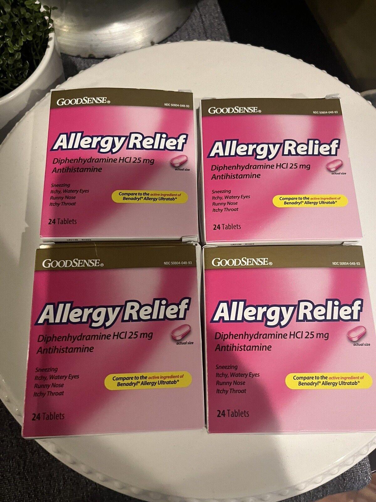 GS ALLERGY RELF DIPHENHYDRAMINE 25 MG TAB 24