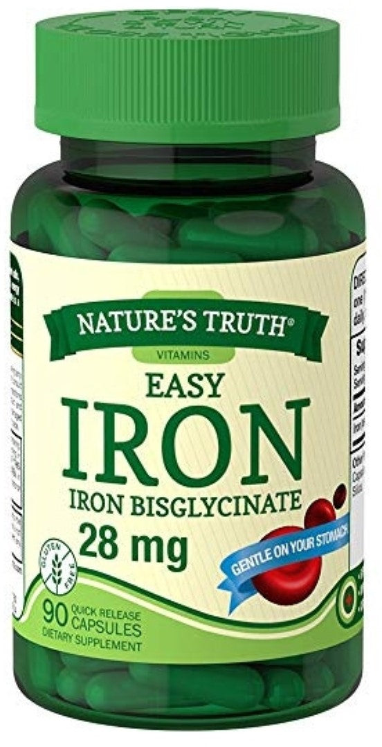 EASY IRON BISGLYCINATE CAP 28 MG 90 NT