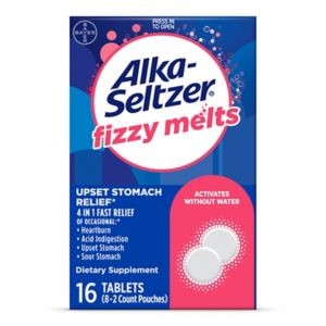 ALKA SELTZER FIZZY MELTS TAB MIXED BERRY 16