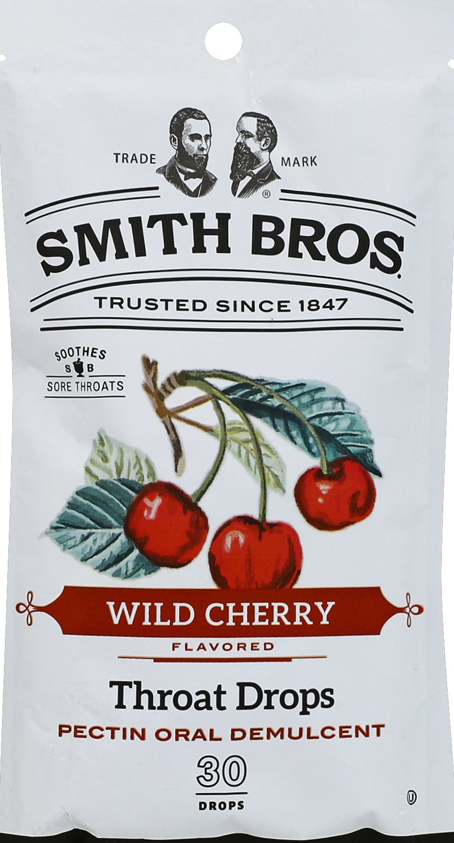 SMITH BROTHERS THROAT DROP WILD CHERRY 30