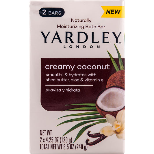 YARDLEY SOAP CREAMY COCONUT BAR 4.25 OZ
