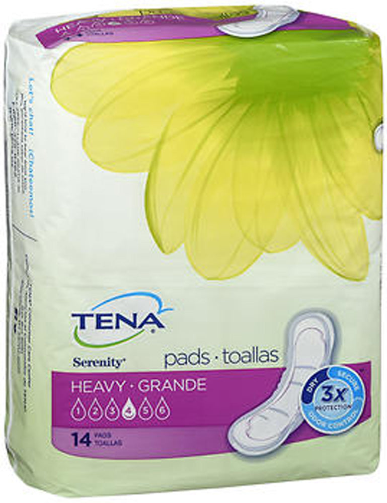 TENA SERENITY PADS HEAVY REGULAR 14