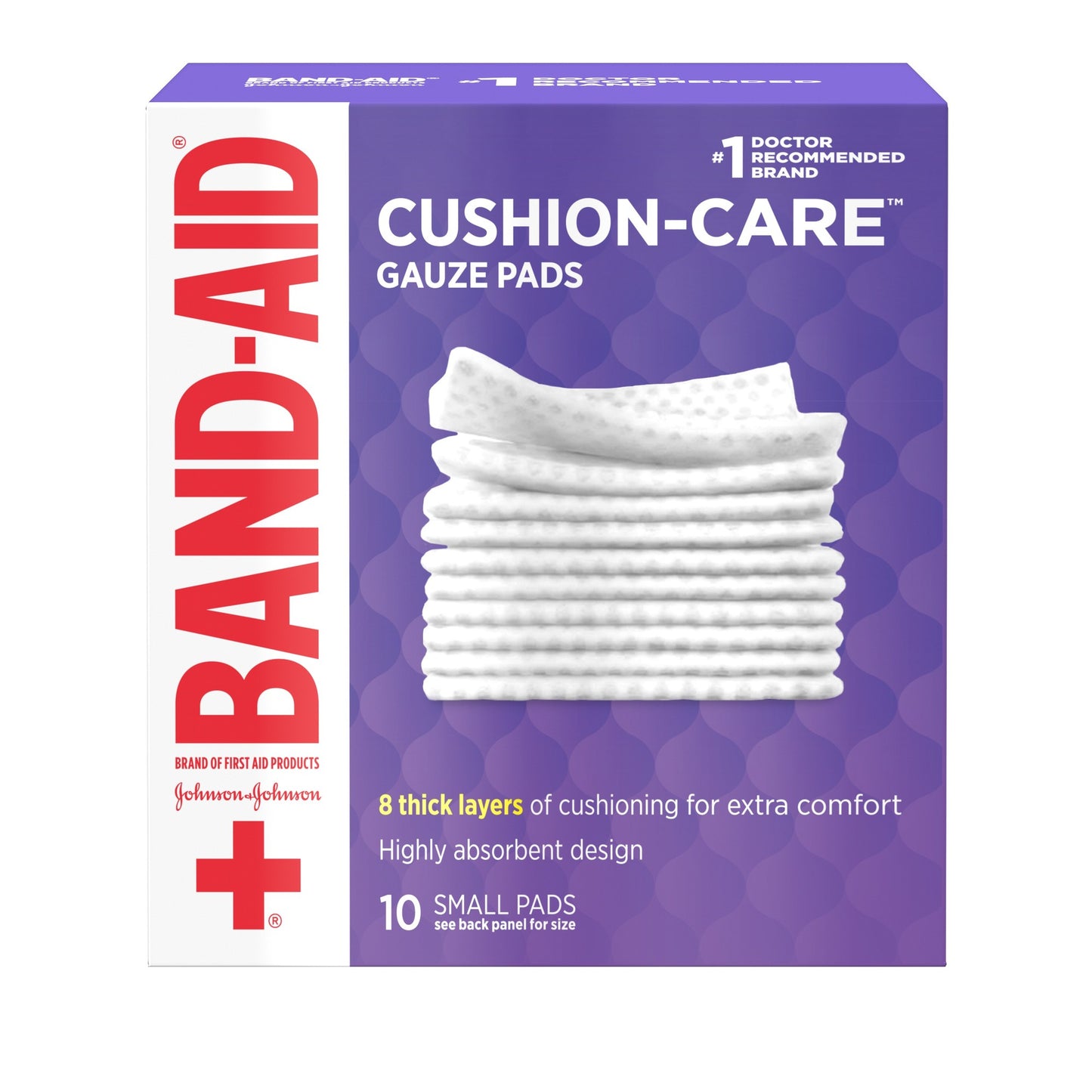BAND AID FA GAUZE PAD 2 X 2" (10)