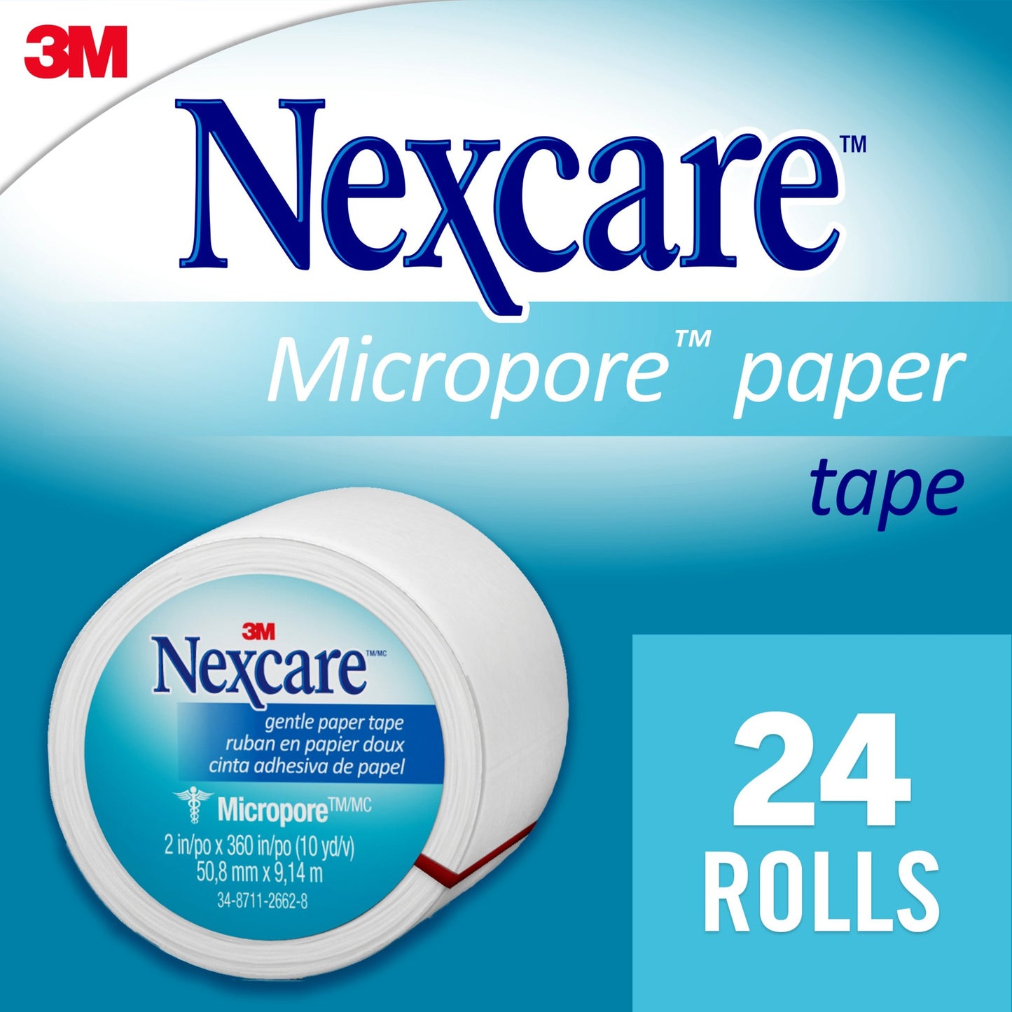 NEXCARE TAPE MICROPORE PAPER 2" X 10 YD