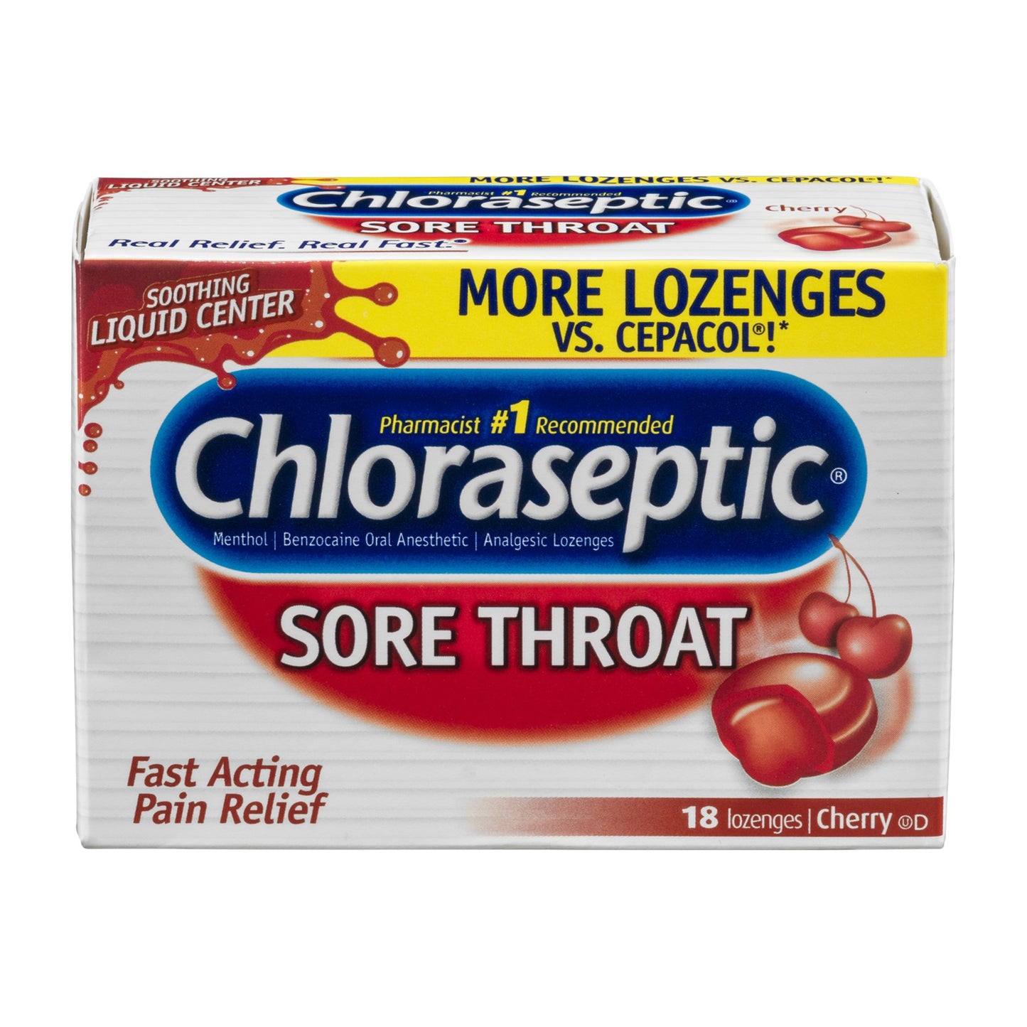 CHLORASEPTIC LOZENGES CHERRY 18