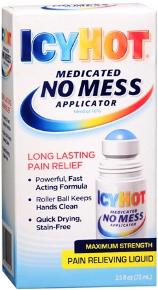 ICY HOT MEDICATED LIQ NO MESS APPL 2.5 OZ