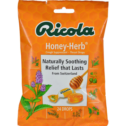 RICOLA HONEY HERBED COUGH DROPS 24