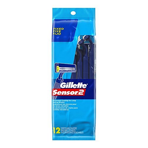 GILLETTE SENSOR 2 DISPOSABLE RAZOR 12 CT