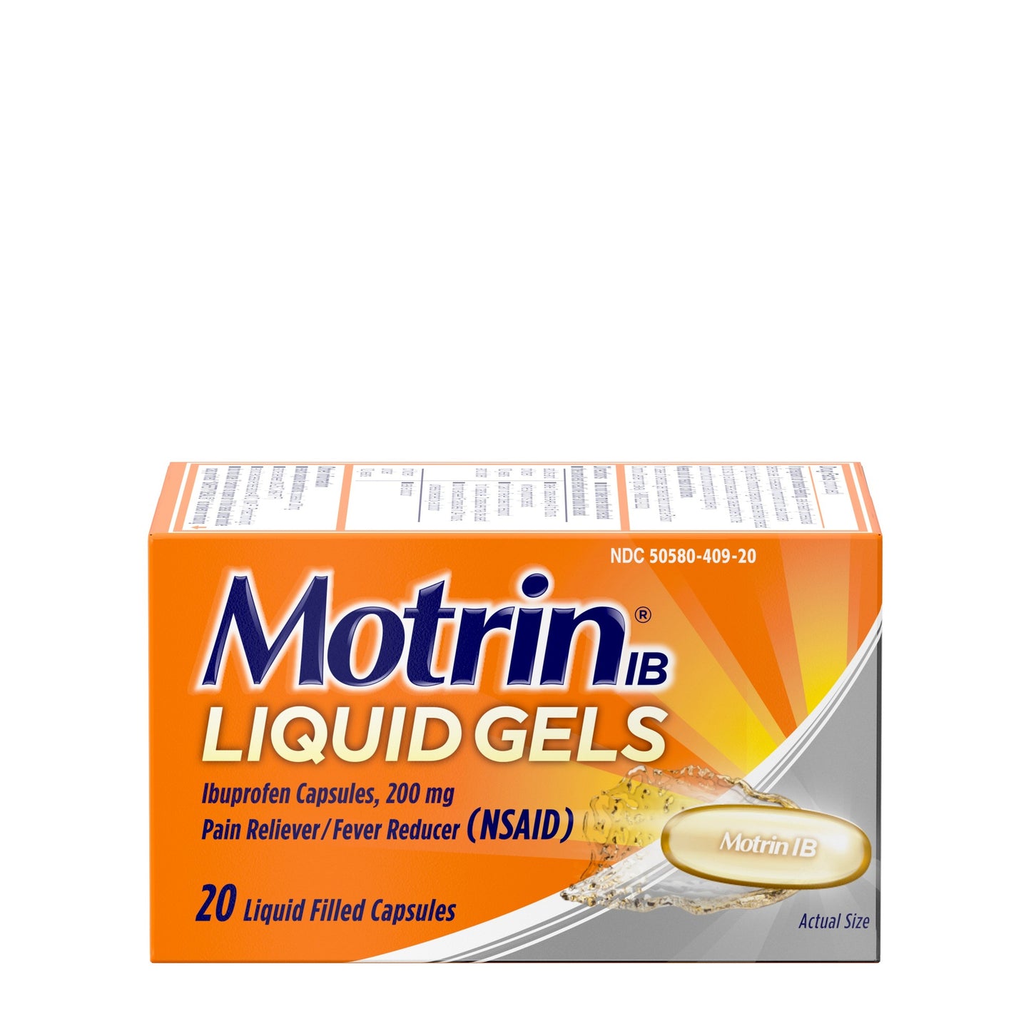 MOTRIN IB LIQUID GELS 20