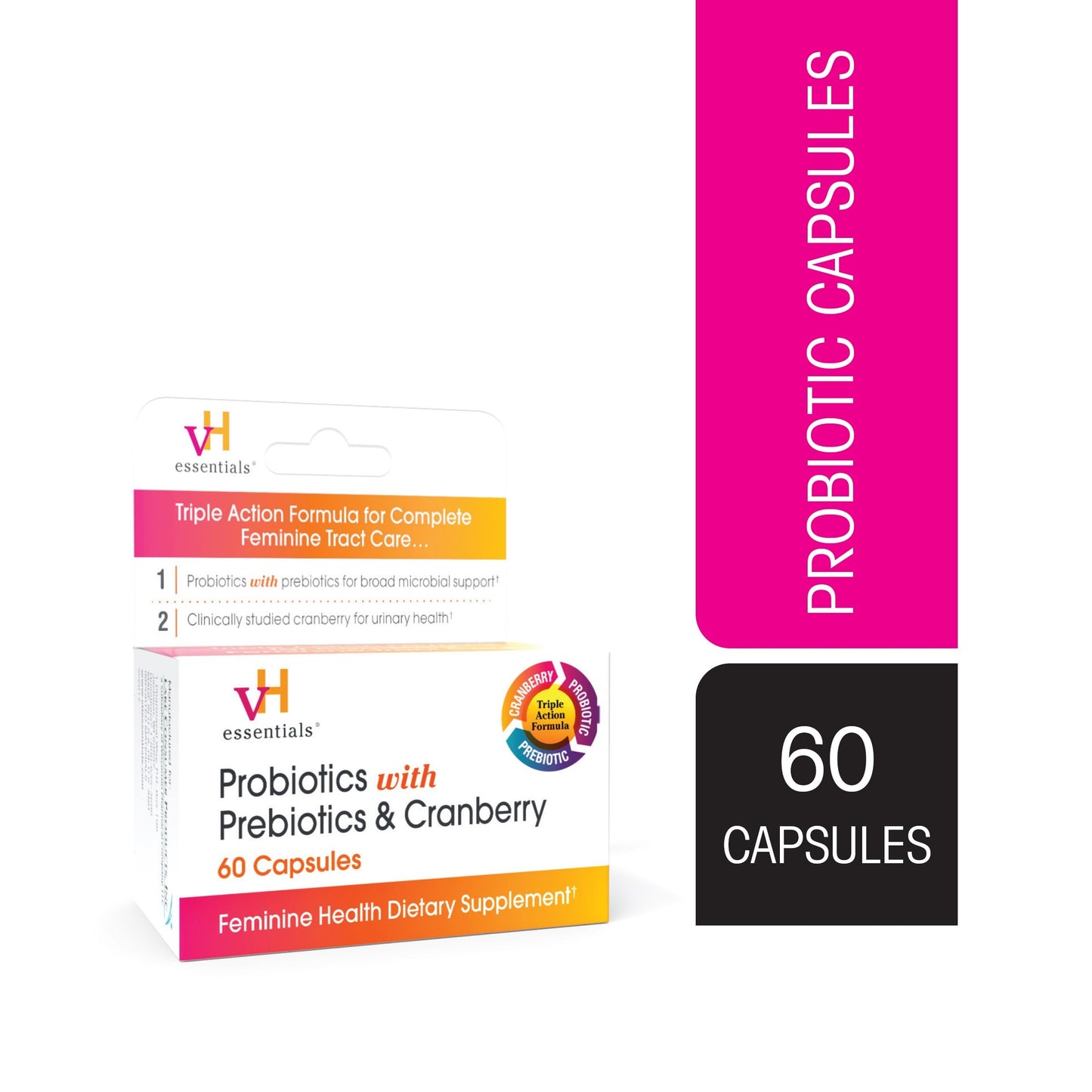 VH ESSENTIALS PROBIOTIC AND CRANBERRY CAP 60