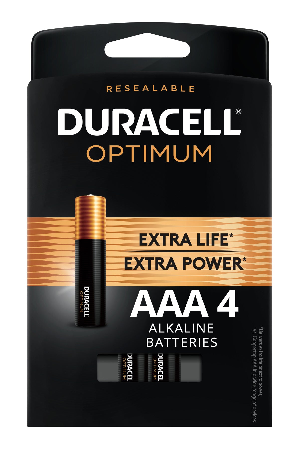 DURACELL BATT OPTIMUM SIZE AAA (4) OPT2400B4