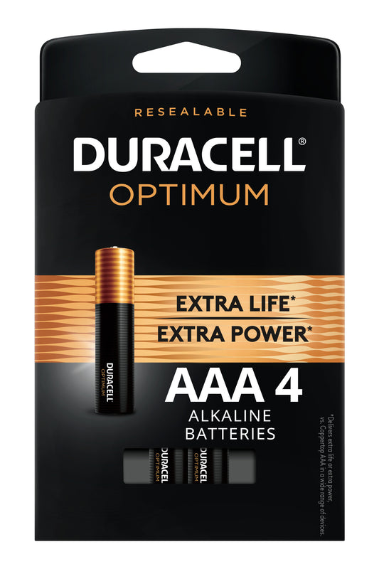 DURACELL BATT OPTIMUM SIZE AAA (4) OPT2400B4